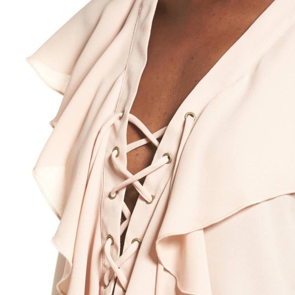 Show Me Your MuMu Pink Ruffle Top - Picture 2 of 8